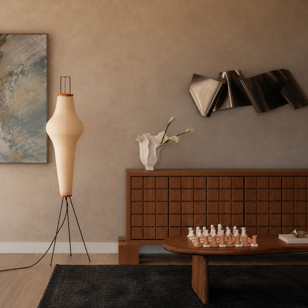 Akari Washi Column Floor Lamp Glowryte