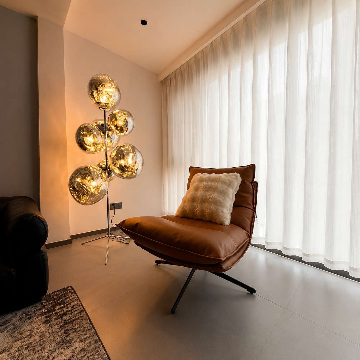 LAVA Melt Cluster Floor Lamp Dia 39.3" × H 70.8" (Dia 100 × H 180 cm) Gold Glowryte