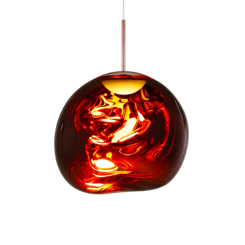 Lava Pendant Light Dia 7.8" (Dia 20 cm) Amber Glowryte