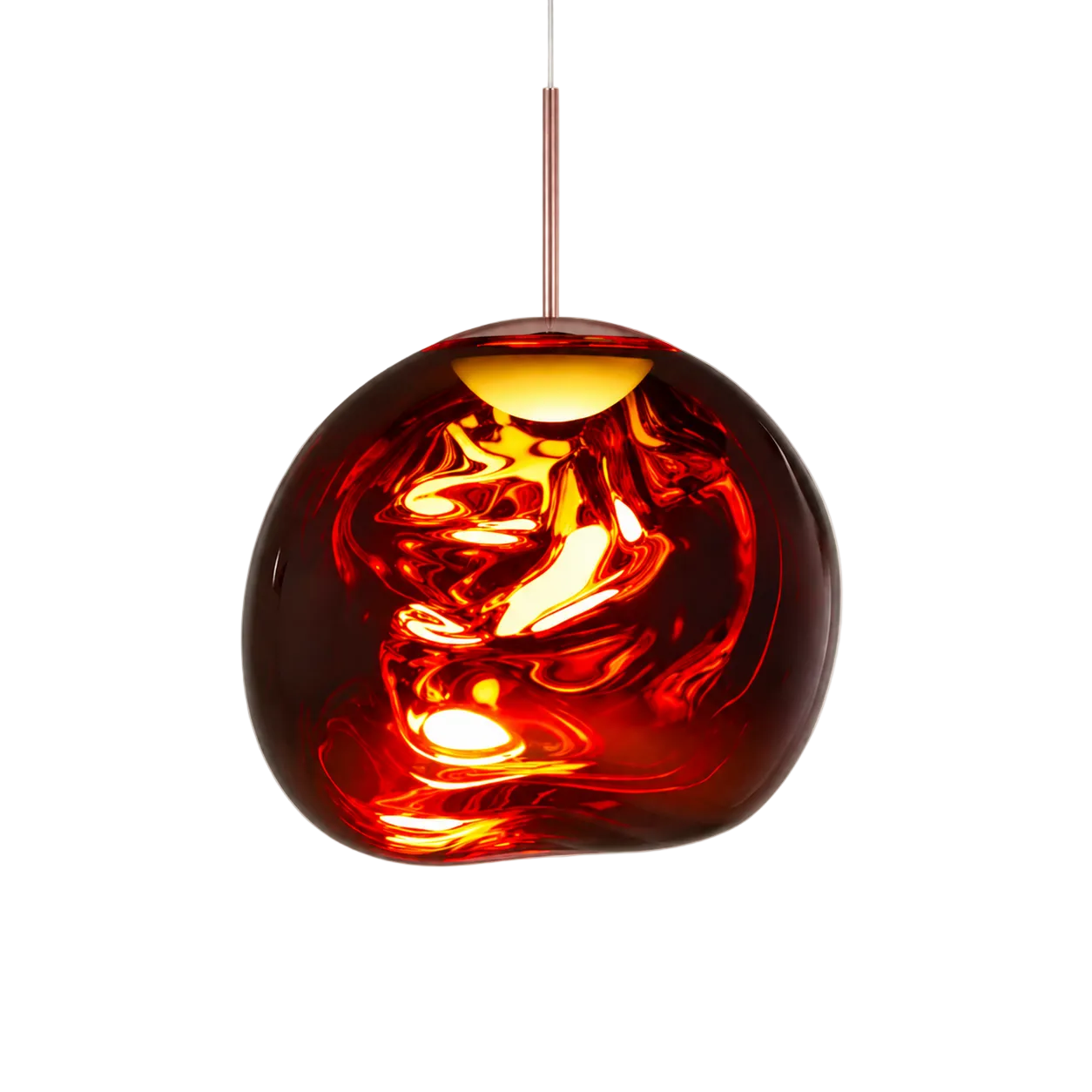 Lava Pendant Light Dia 7.8" (Dia 20 cm) Amber Glowryte
