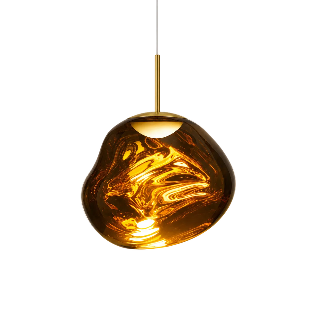 Lava Pendant Light Dia 7.8" (Dia 20 cm) Gold Glowryte