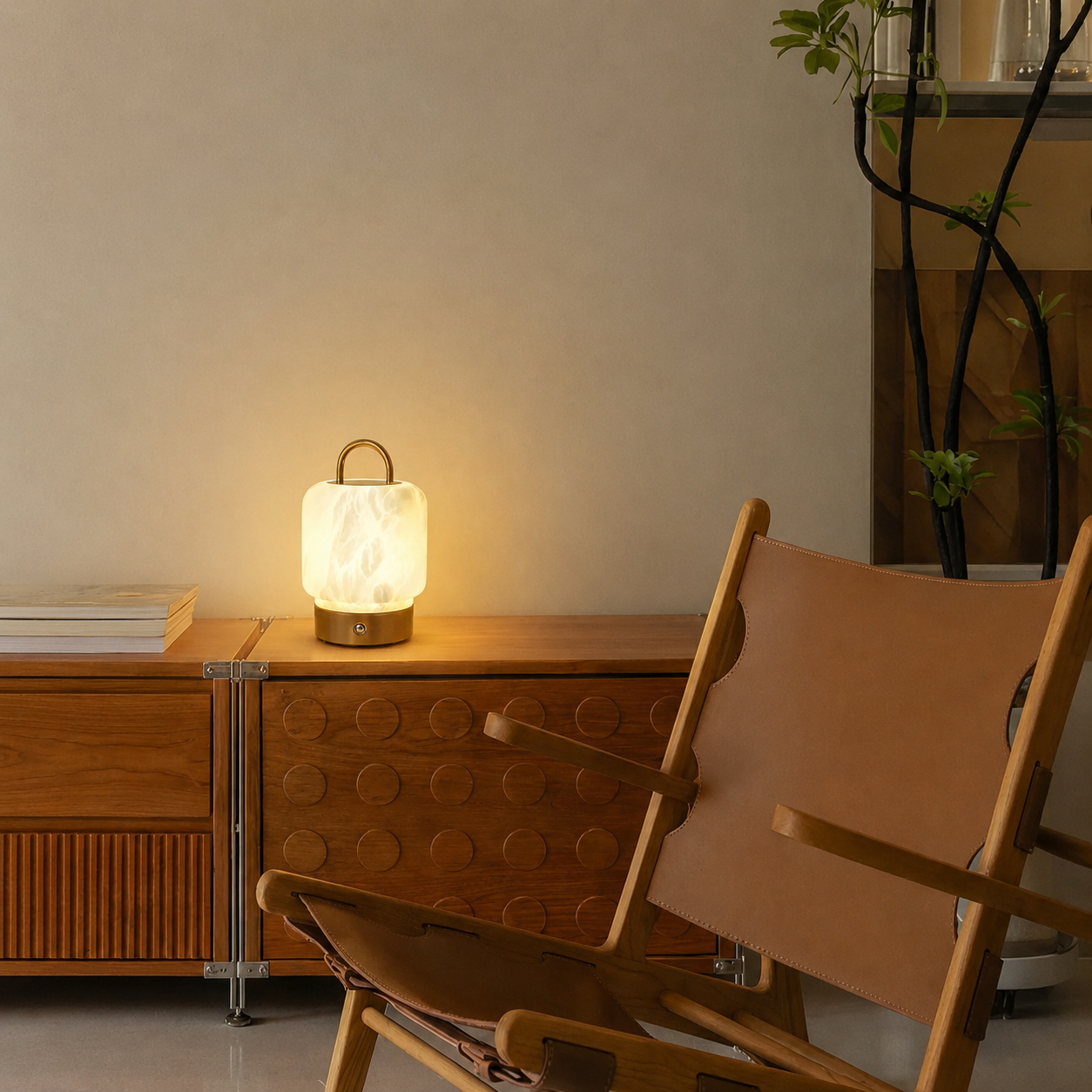 Noma Alabaster Cordless Table Lamp
