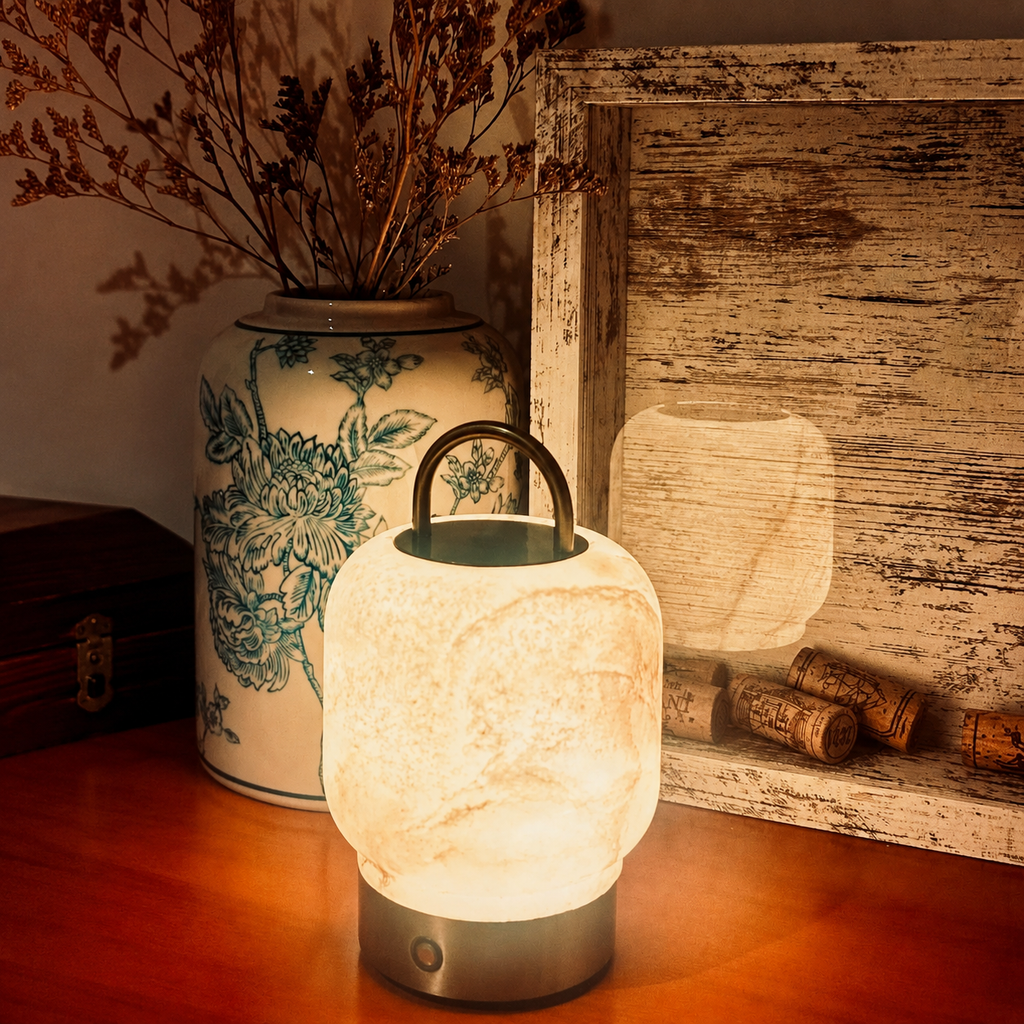 Noma Alabaster Cordless Table Lamp