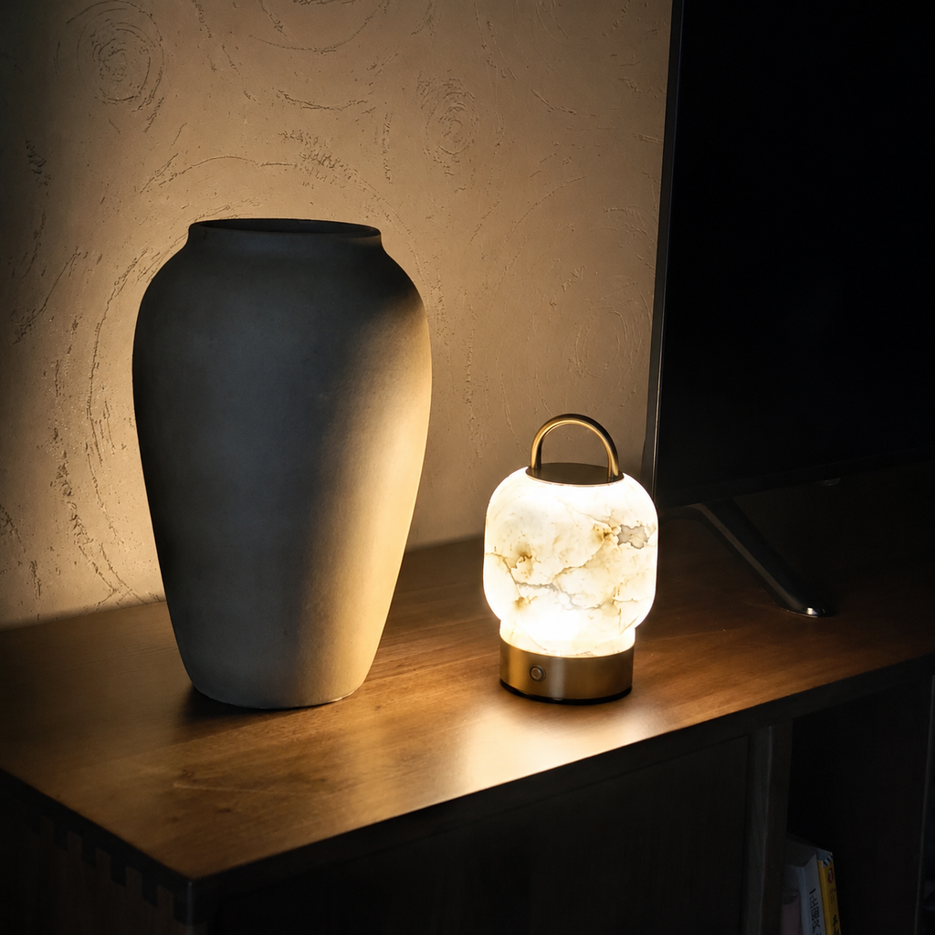 Noma Alabaster Cordless Table Lamp