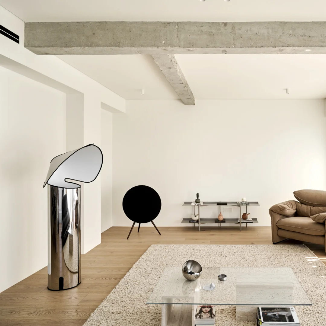 Chiara Folded Stainless Steel Lamp Glowryte