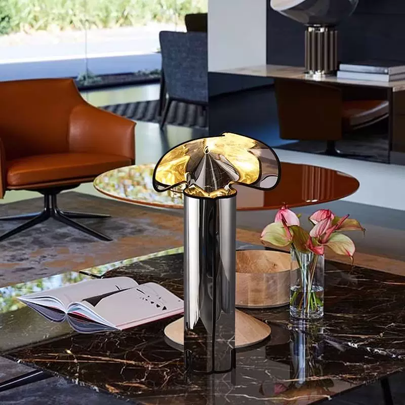 Chiara Folded Stainless Steel Lamp Glowryte