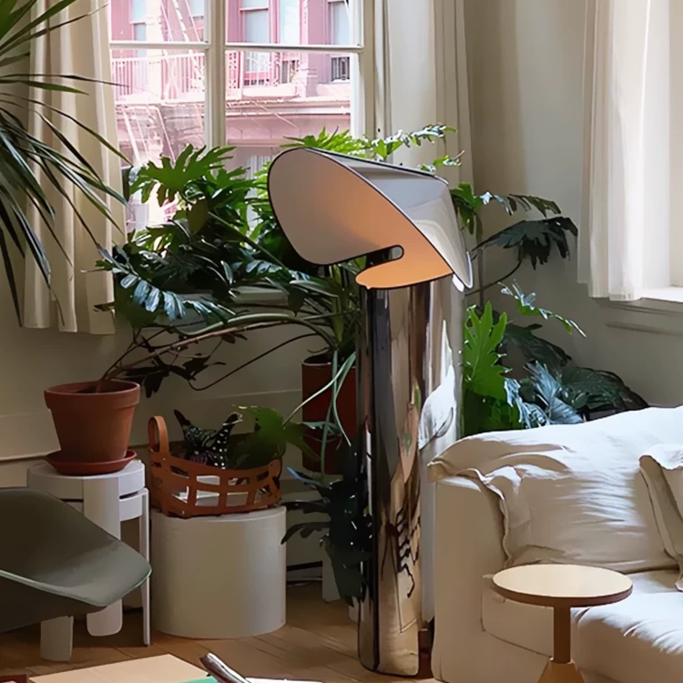 Chiara Folded Stainless Steel Lamp Glowryte