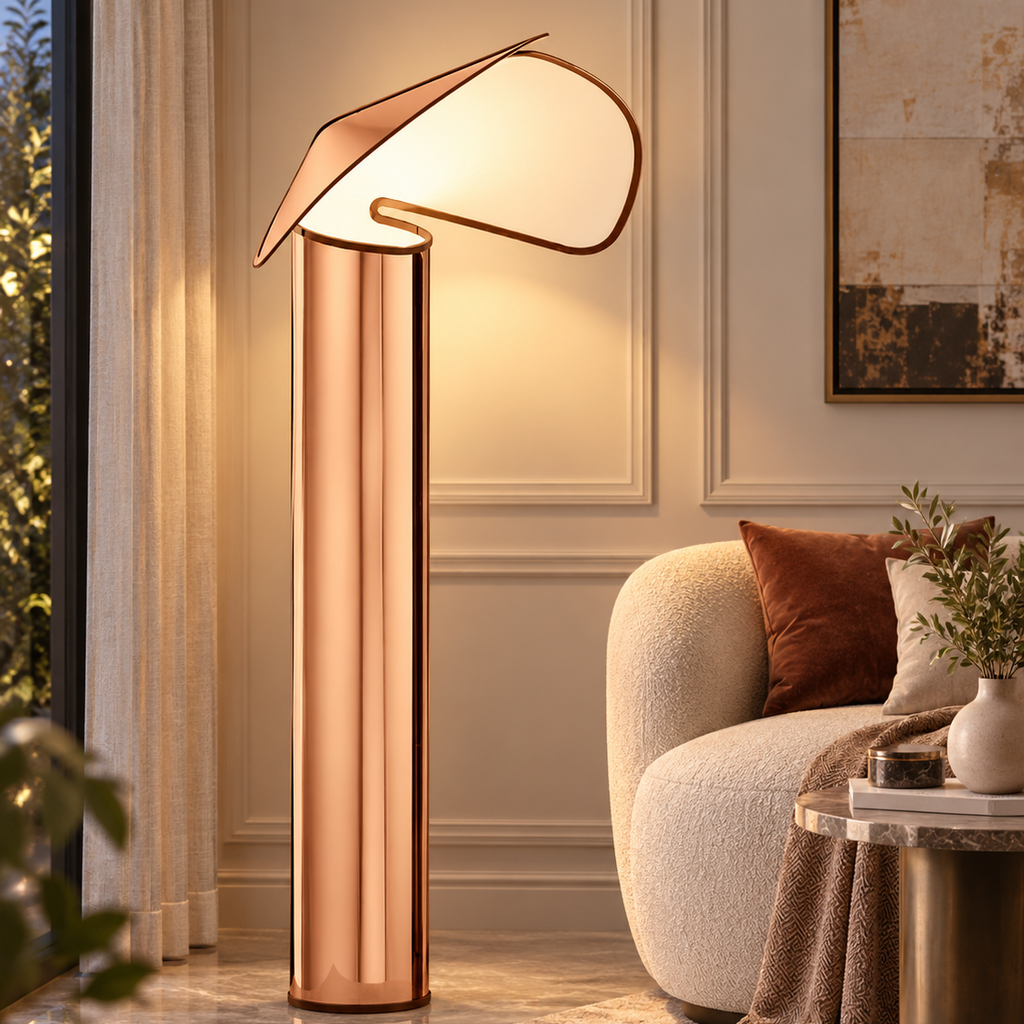 Chiara Folded Stainless Steel Lamp Glowryte