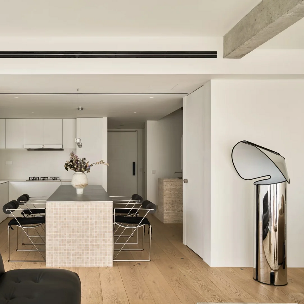 Chiara Folded Stainless Steel Lamp Glowryte