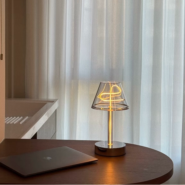 Clara Looped Filament Cordless Table Lamp Glowryte