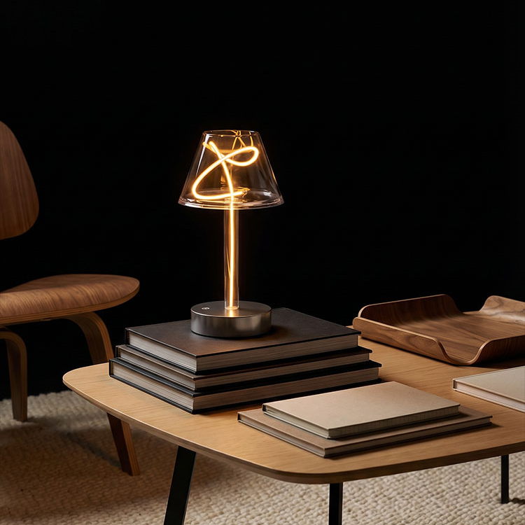 Clara Looped Filament Cordless Table Lamp Glowryte