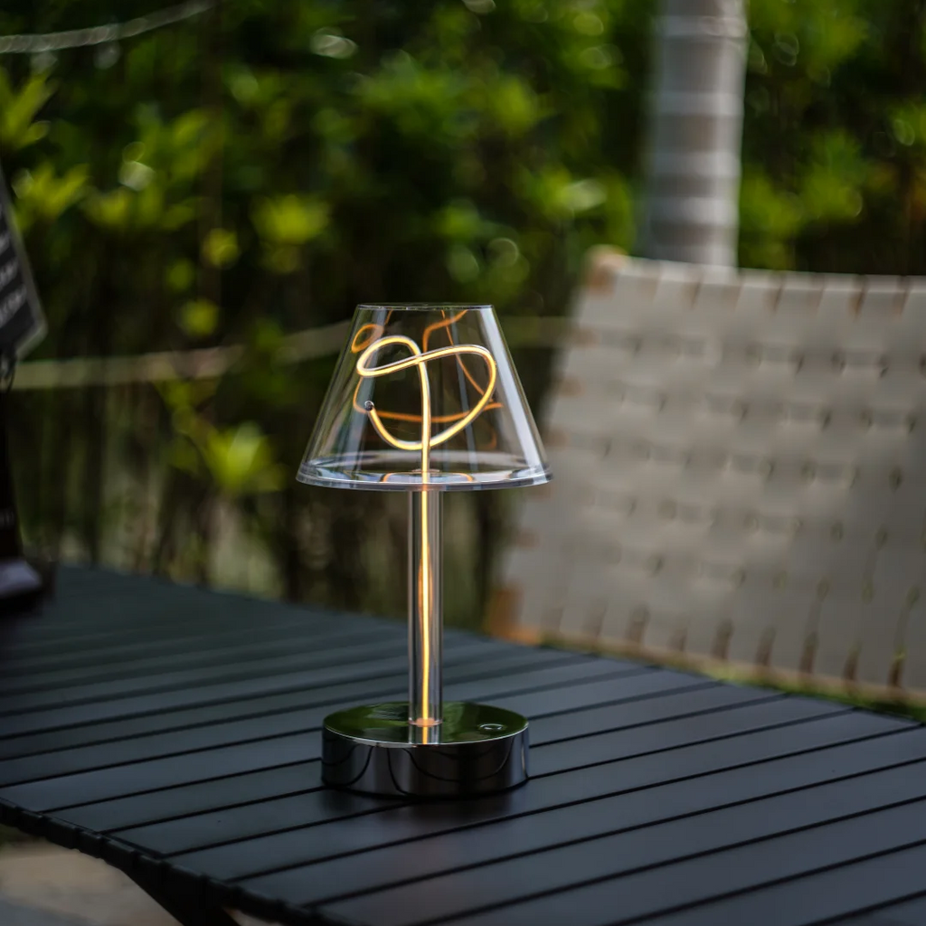 Clara Looped Filament Cordless Table Lamp Glowryte