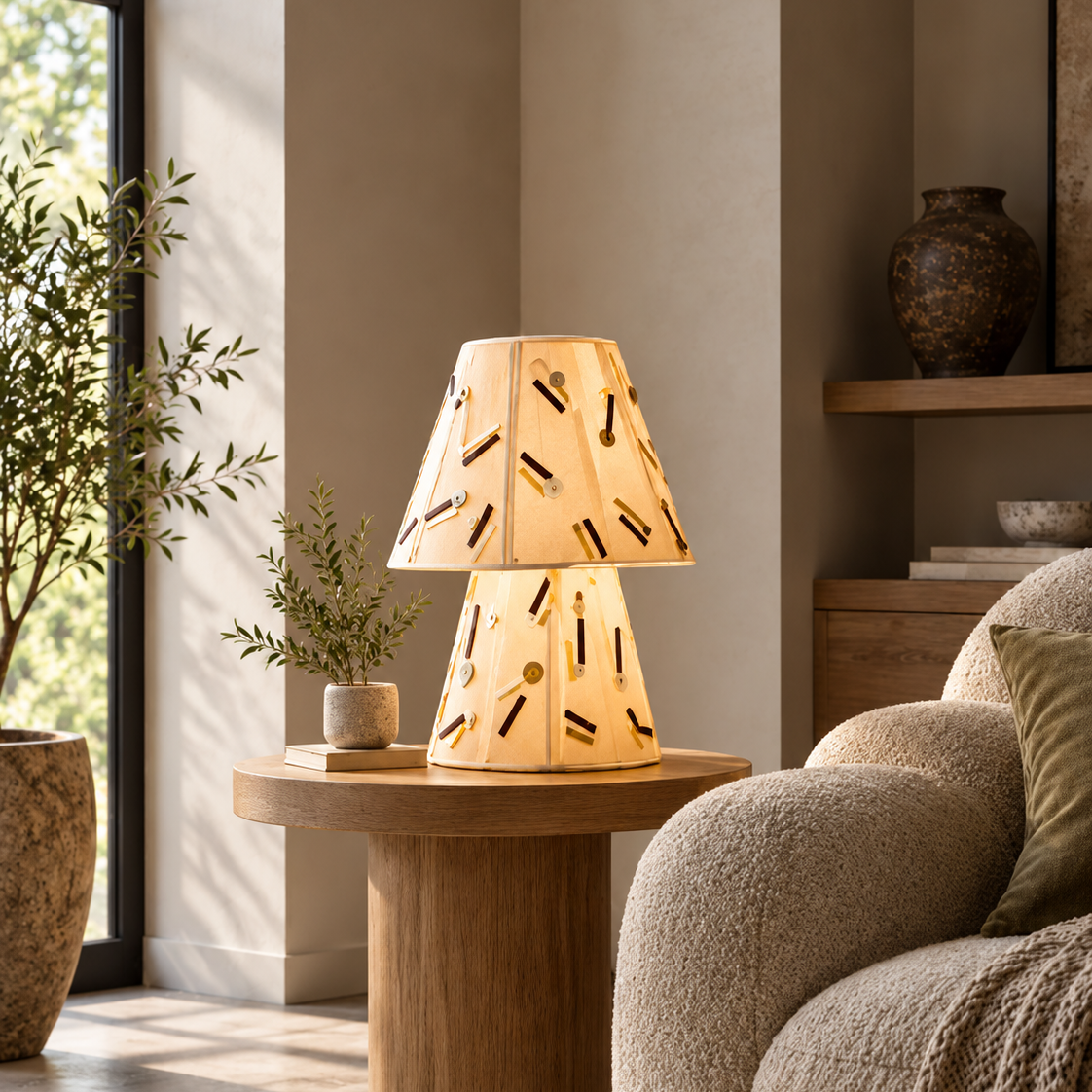 Colette Embroidered Fabric Table Lamp Glowryte