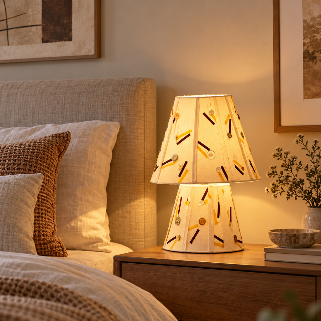 Colette Embroidered Fabric Table Lamp Glowryte