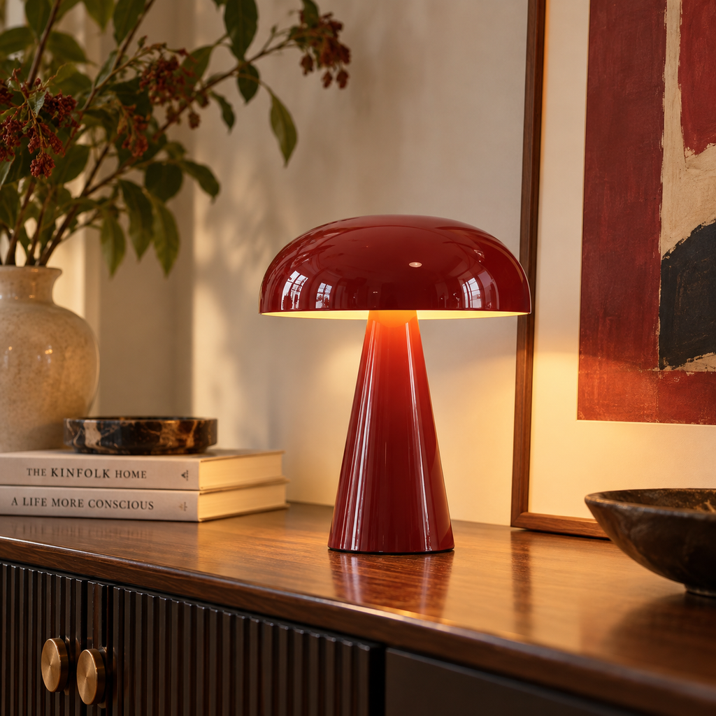 Como Portable Mushroom Table Lamp Glowryte