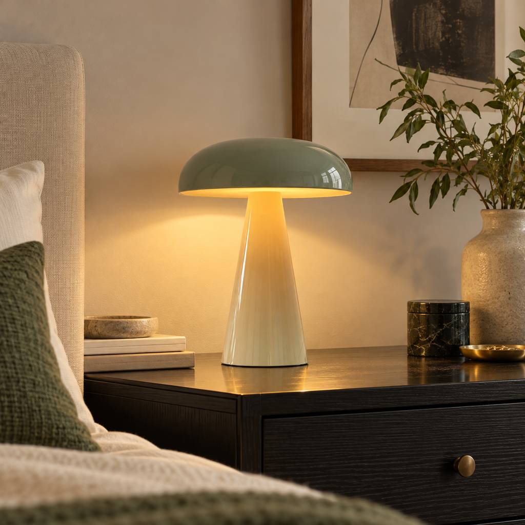Como Portable Mushroom Table Lamp Glowryte