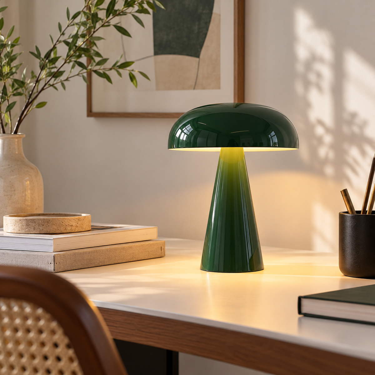 Como Portable Mushroom Table Lamp Glowryte