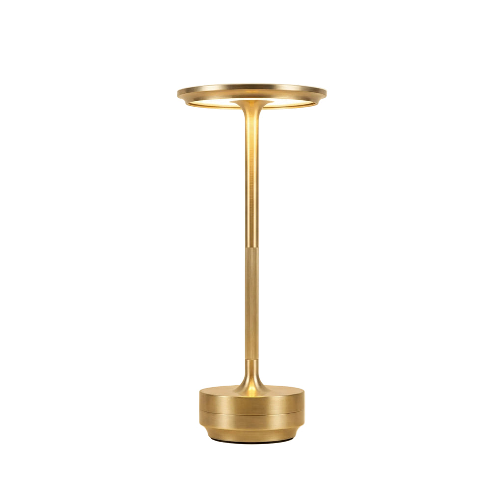Lux Dimmer Table Lamp Gold D 3.5" × H 11" (D 9 × H 28 cm) Glowryte