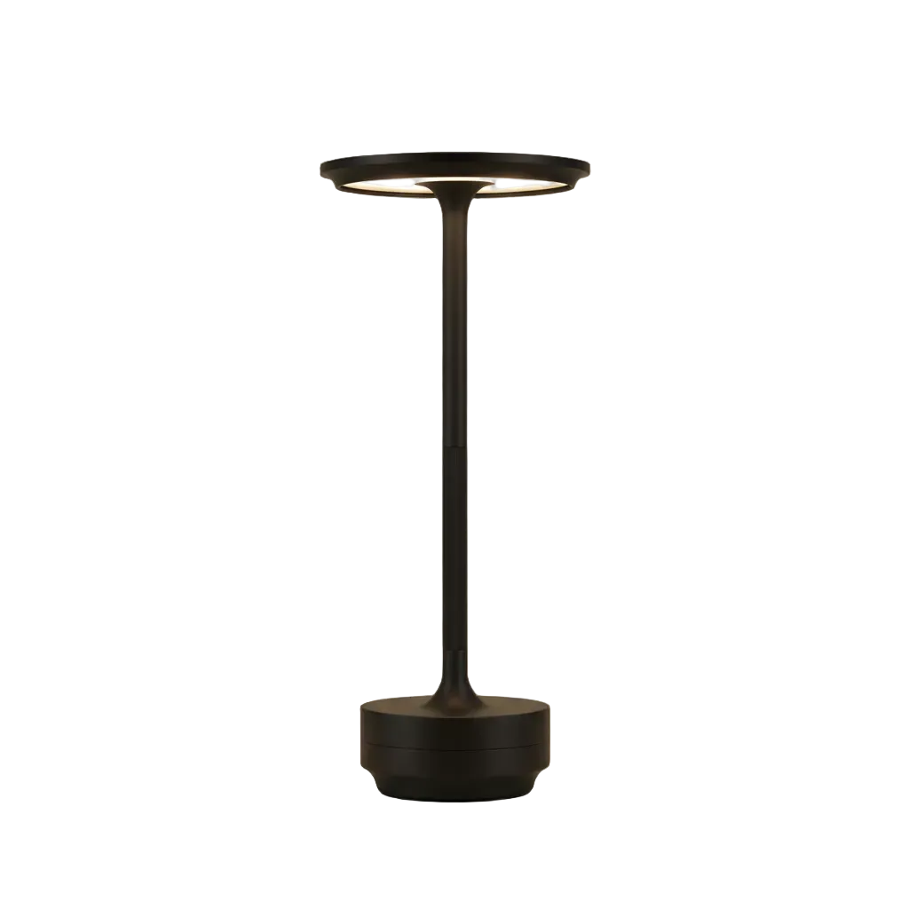 Lux Dimmer Table Lamp Black D 3.5" × H 11" (D 9 × H 28 cm) Glowryte