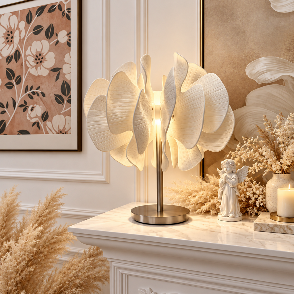 Dahlia Sculptural Ceramic Blossom Lamp Glowryte