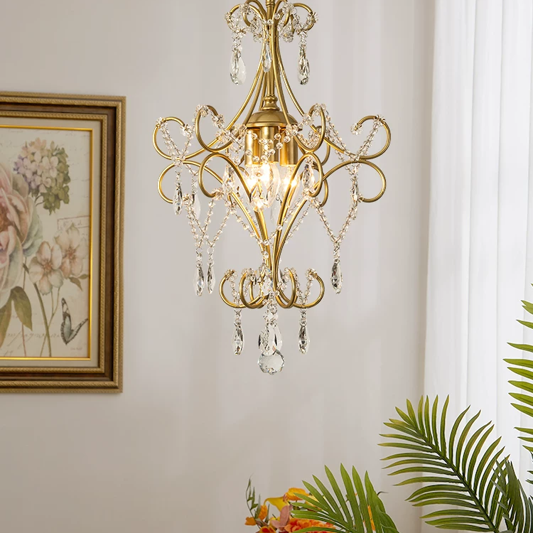 Evangeline Vintage Crystal Chandelier Glowryte