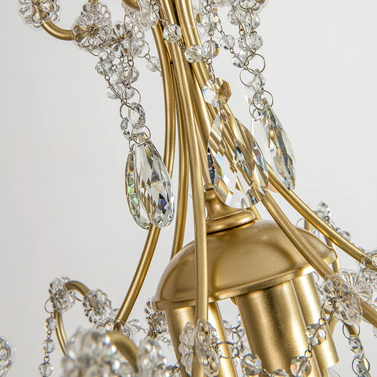 Evangeline Vintage Crystal Chandelier Glowryte