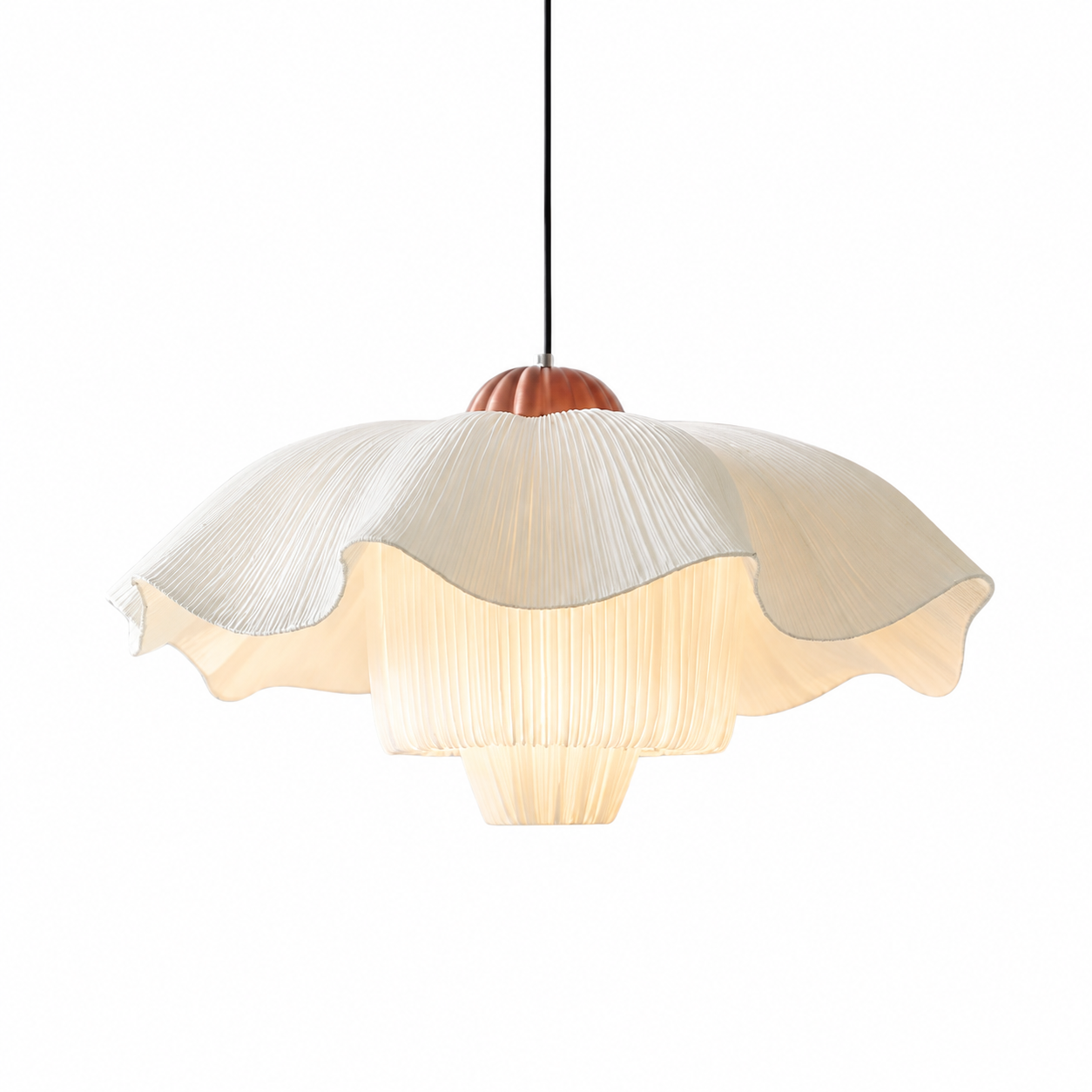 Fleur French Linen Pendant Light Glowryte