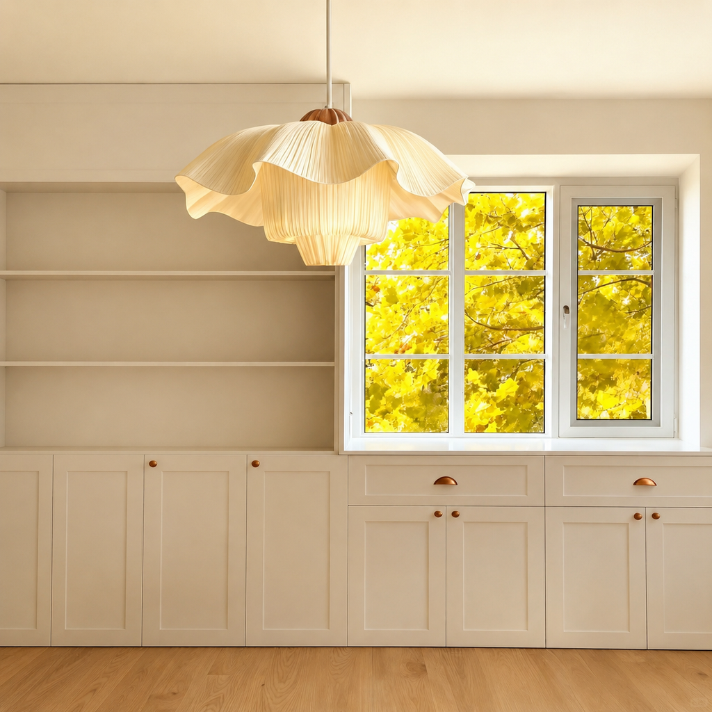 Fleur French Linen Pendant Light Glowryte
