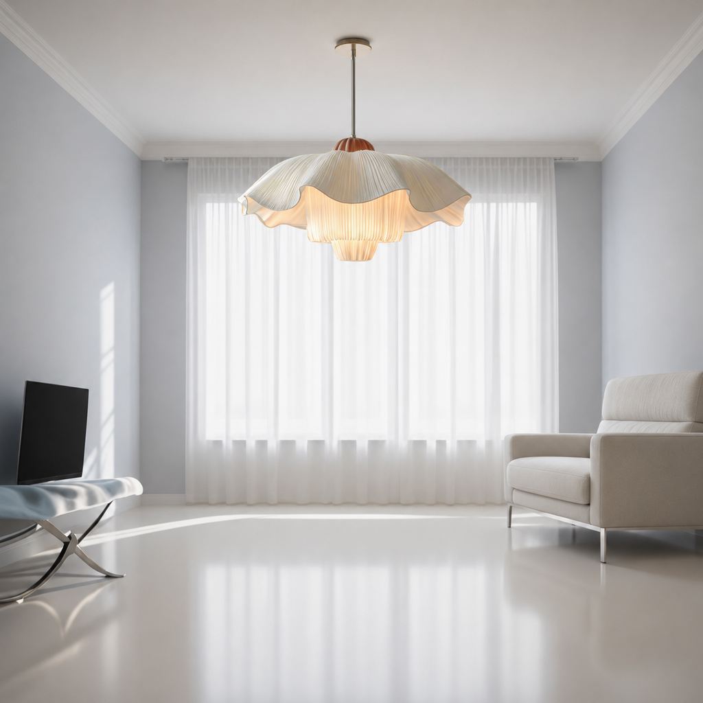 Fleur French Linen Pendant Light Glowryte