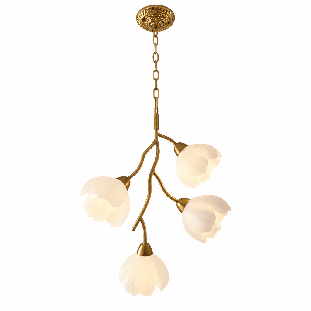 Floral Branch Chandelier Glowryte