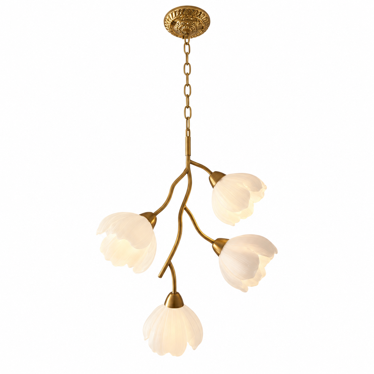 Floral Branch Chandelier Glowryte