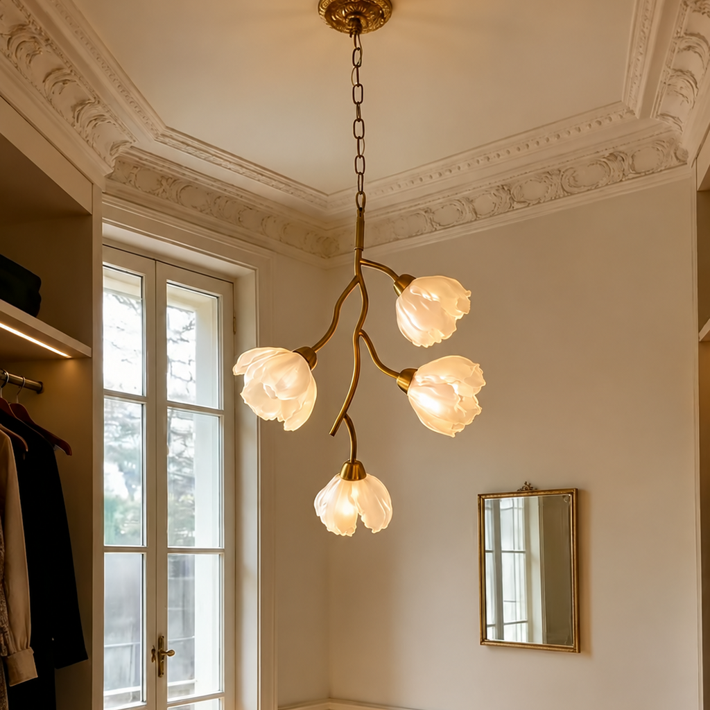 Floral Branch Chandelier Glowryte
