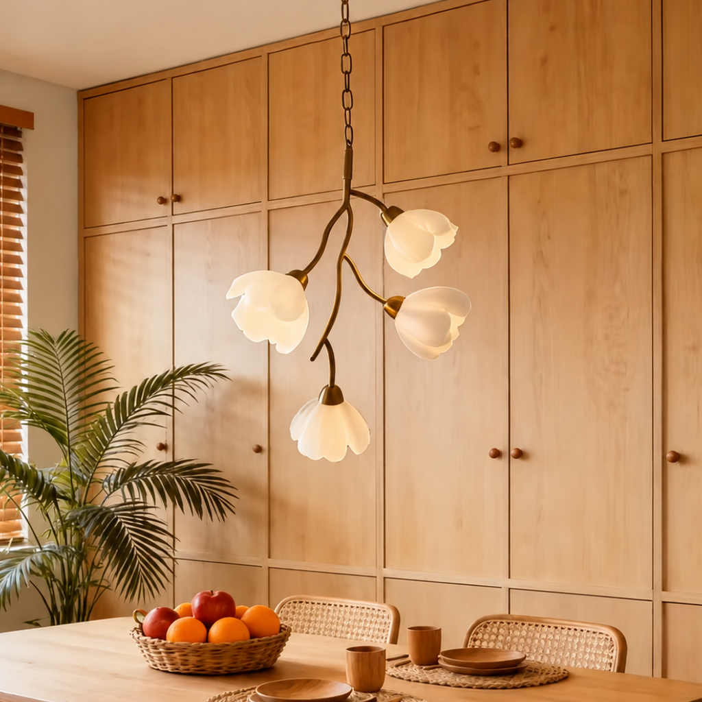 Floral Branch Chandelier Glowryte