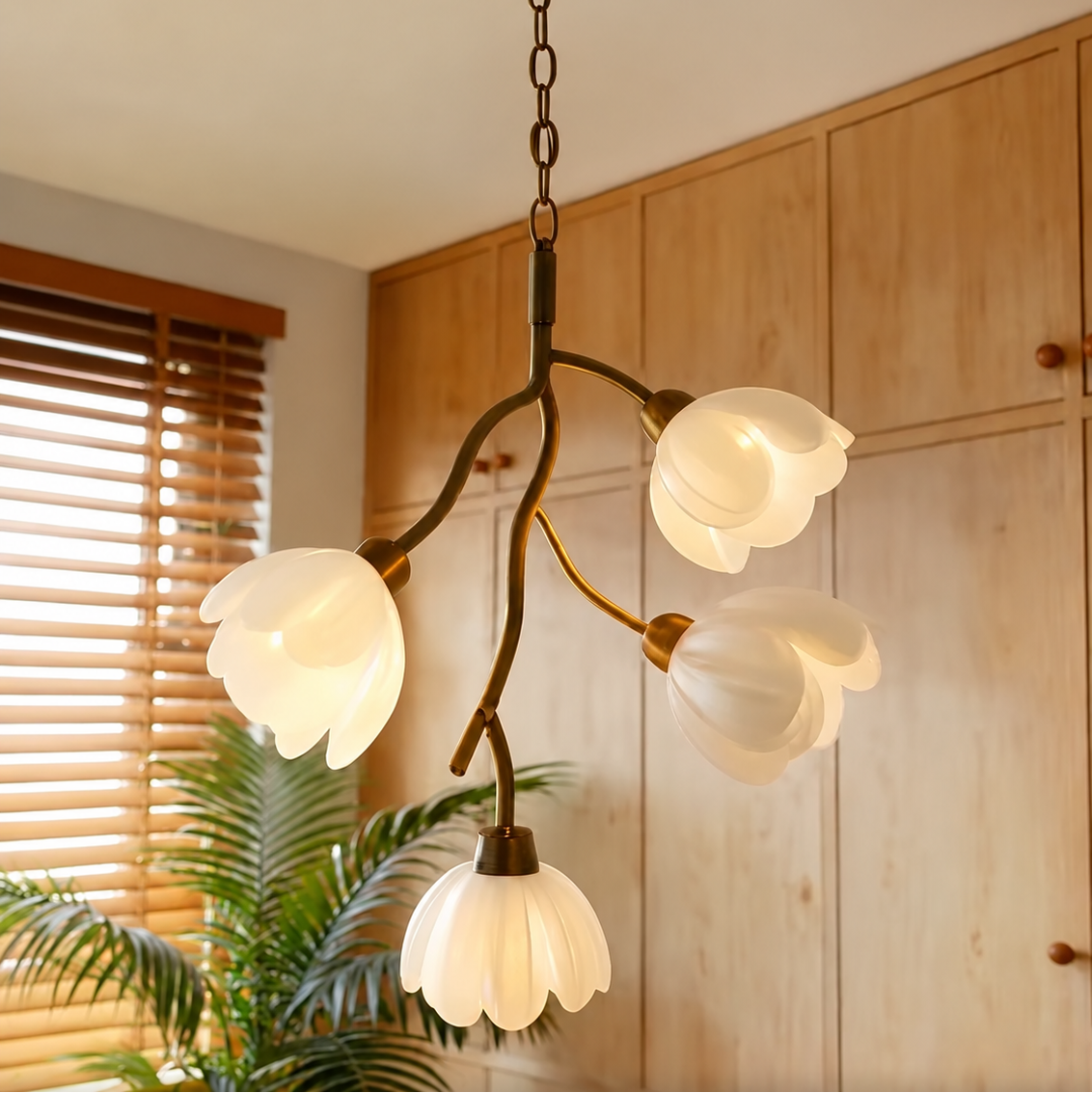 Floral Branch Chandelier Glowryte