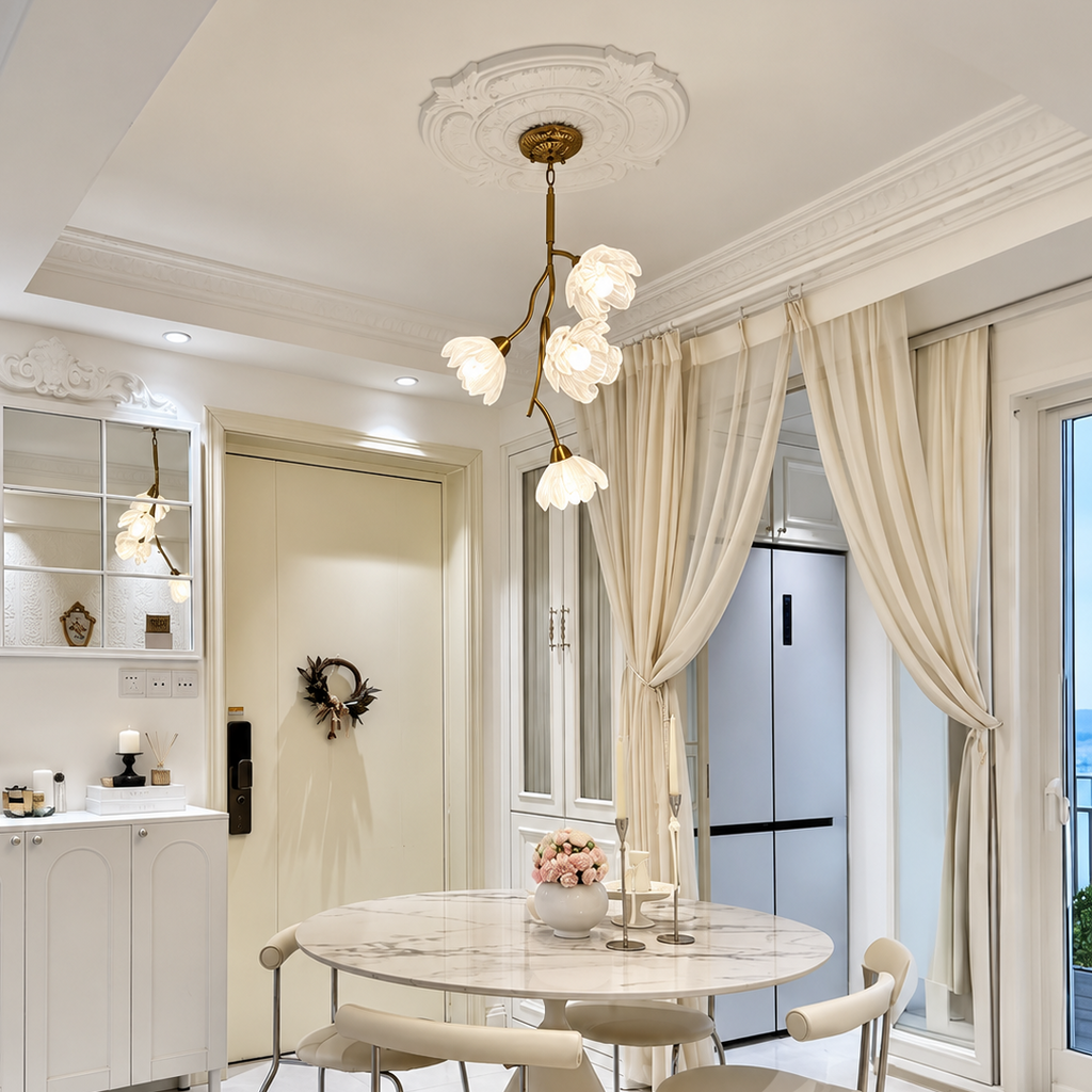 Floral Branch Chandelier Glowryte