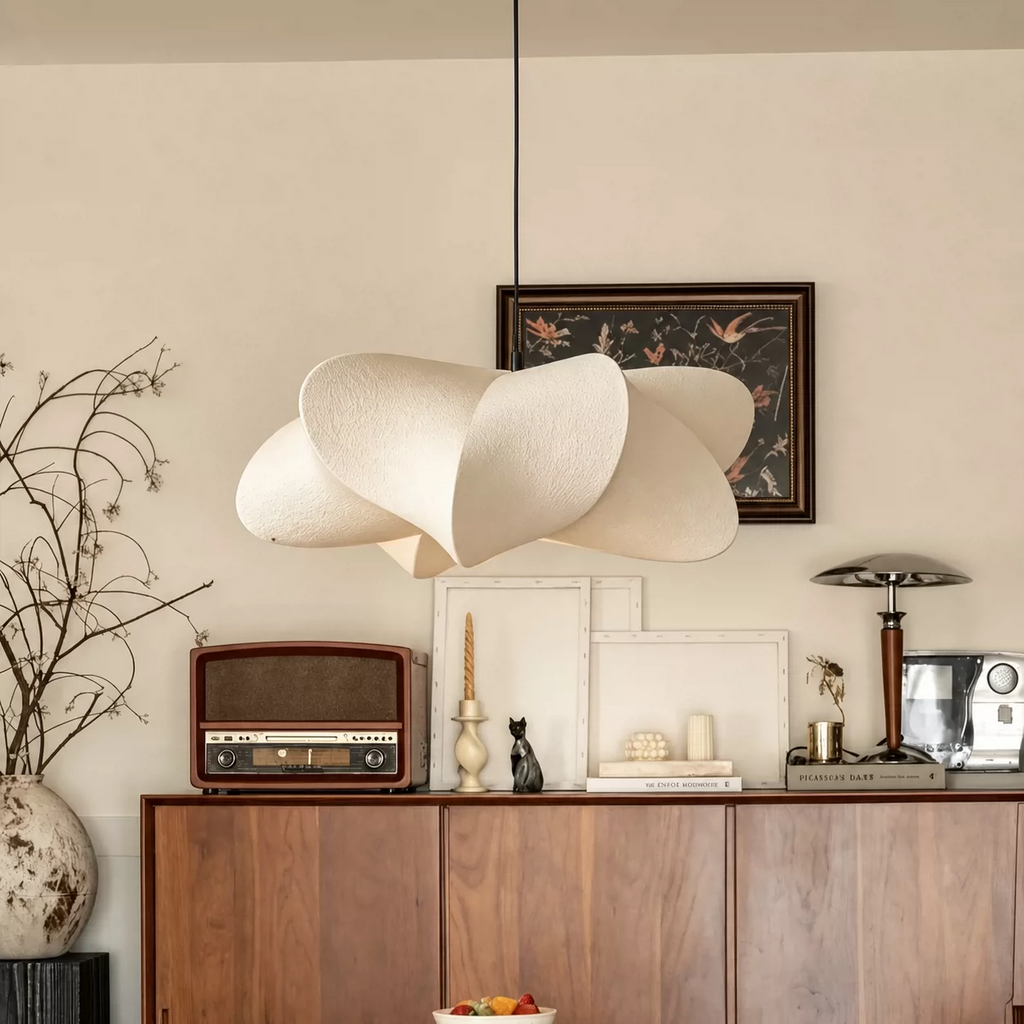 Floria Sculptural Silk Petal Pendant Light
