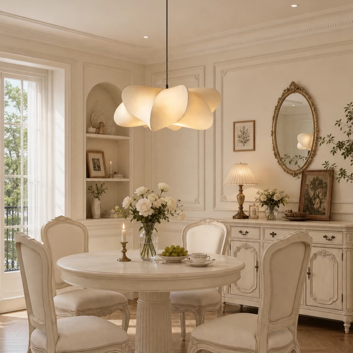 Floria Sculptural Silk Petal Pendant Light