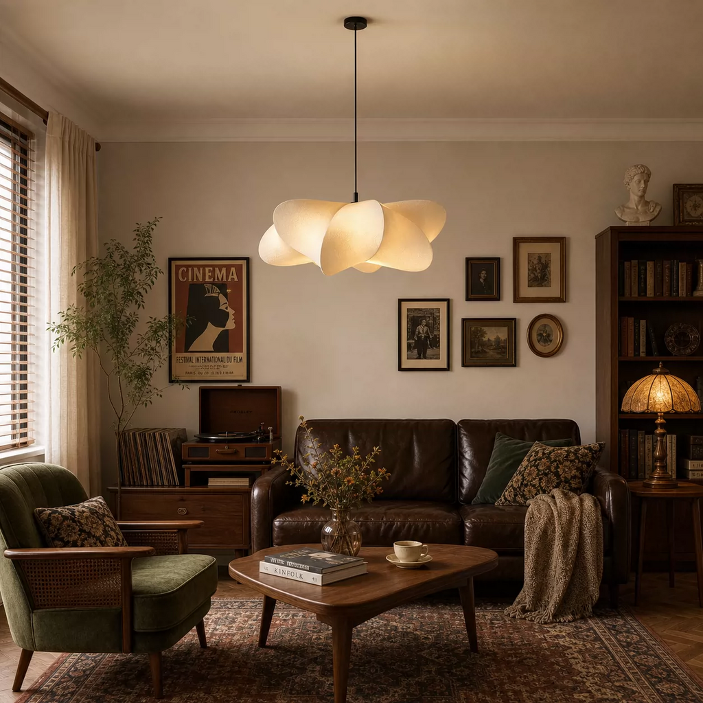 Floria Sculptural Silk Petal Pendant Light
