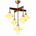 French Vintage Starburst Chandelier Glowryte