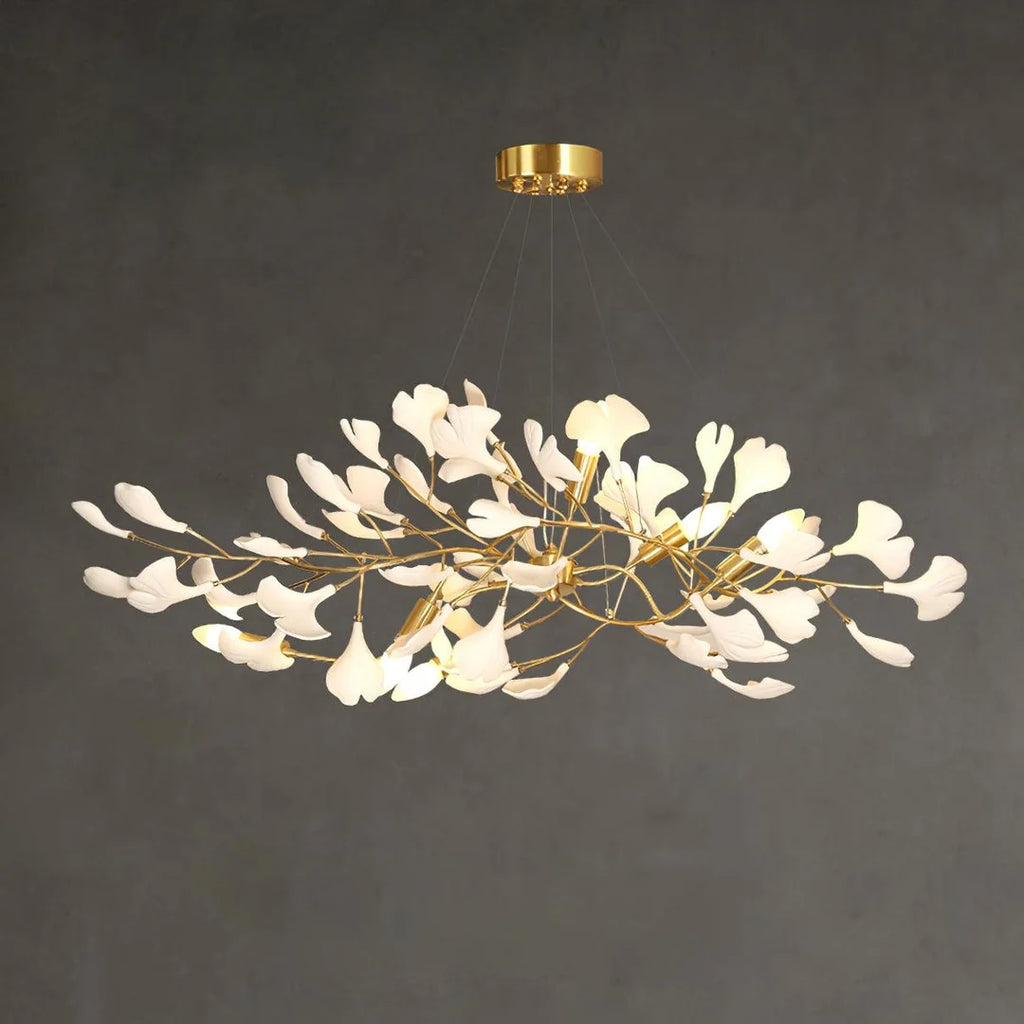 Gingko Bough Chandelier Glowryte
