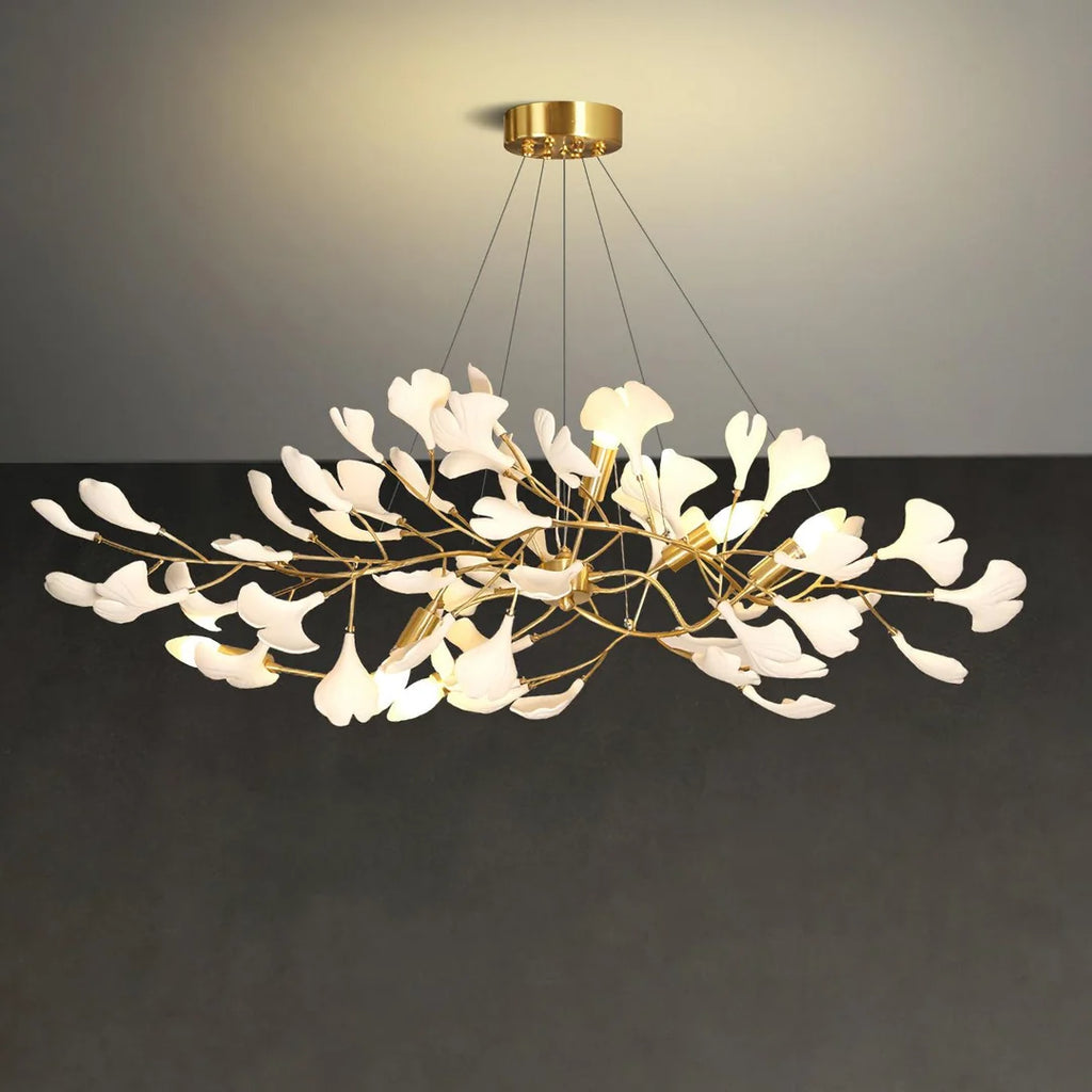 Gingko Bough Chandelier Glowryte