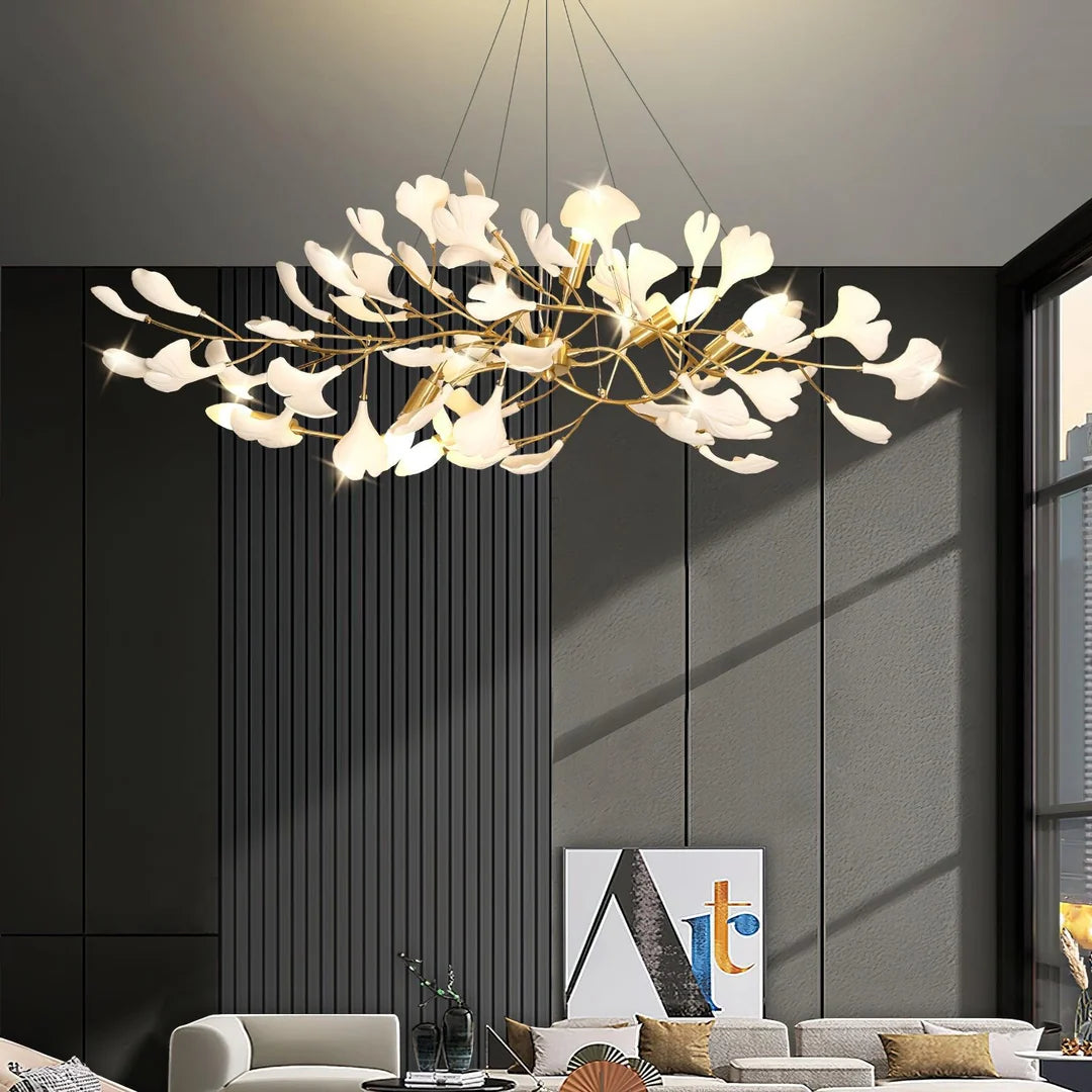 Gingko Bough Chandelier Glowryte