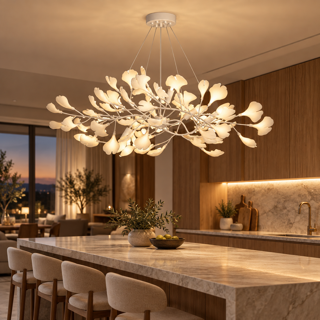 Gingko Bough Chandelier Glowryte