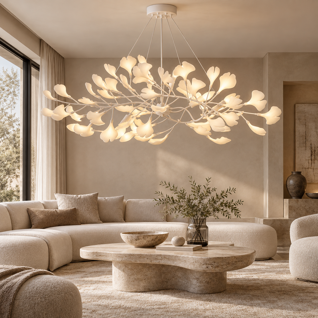 Gingko Bough Chandelier Glowryte