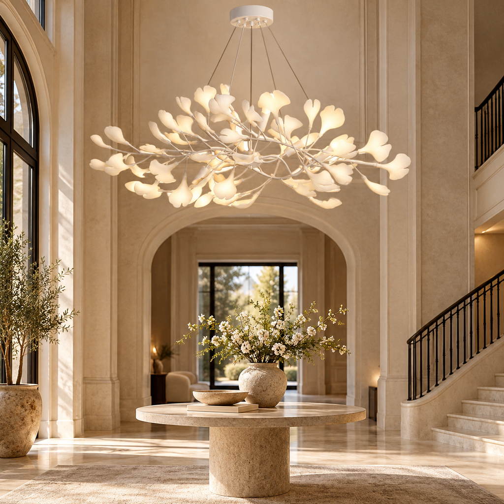 Gingko Bough Chandelier Glowryte