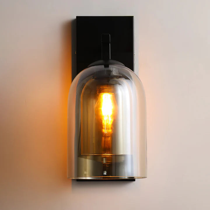 Tinted Bell Jar Wall Sconce Glowryte