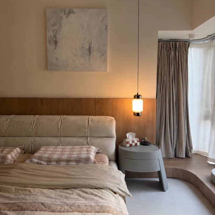 Kaito Walnut Cylinder Mini Pendant Light