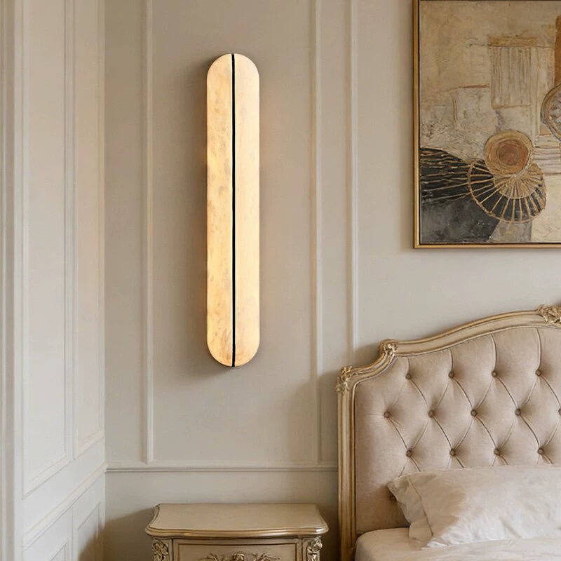 Kora Capsule Alabaster Wall Sconce Glowryte