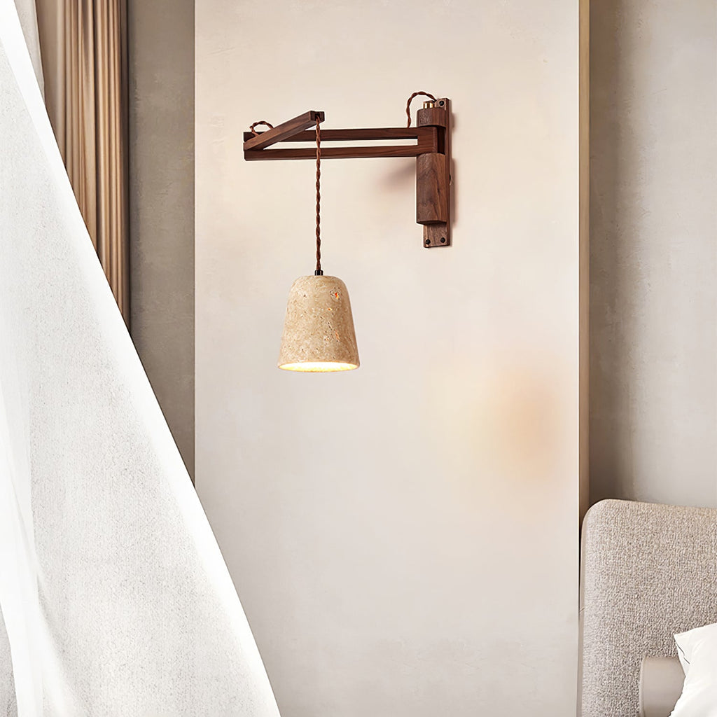 Luma Modern Wall Sconce styled with layered ambient lighting