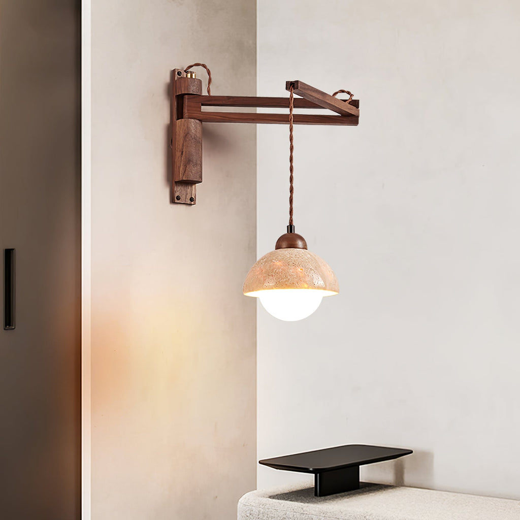 Luma Modern Wall Sconce close-up showing material detail